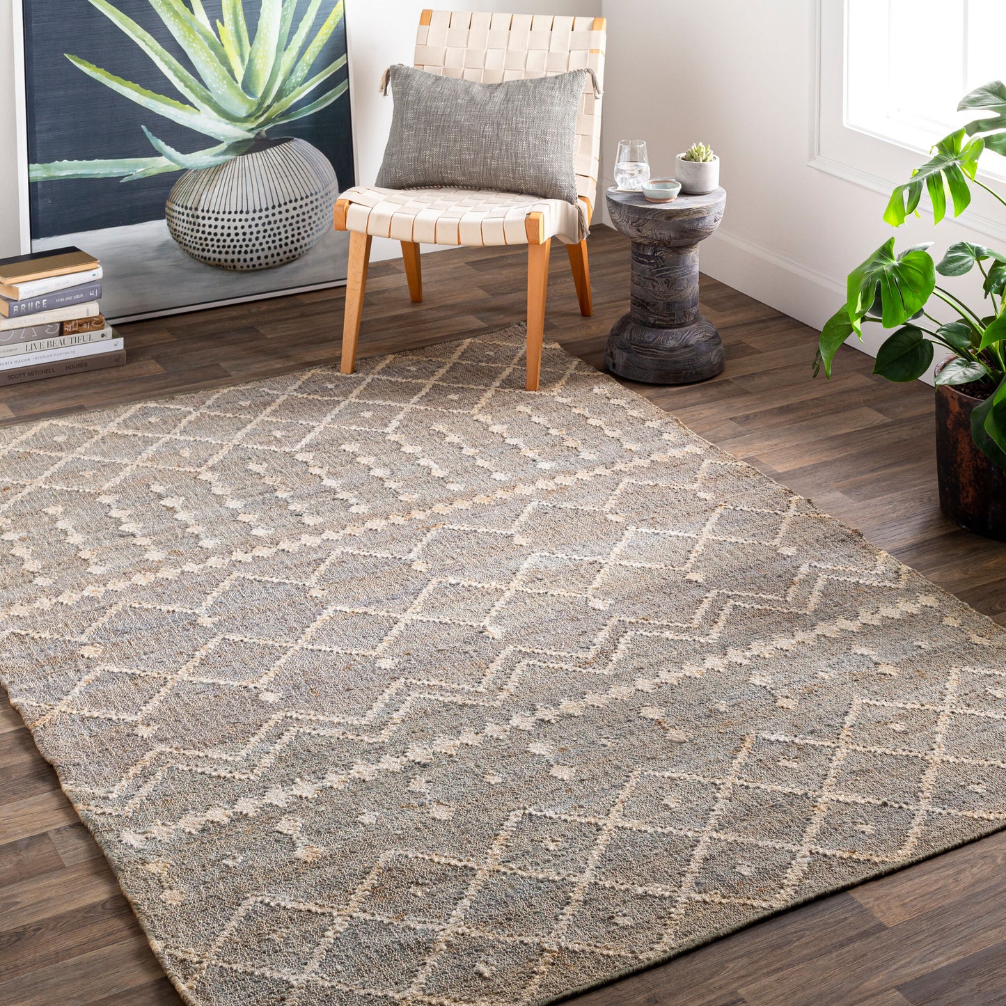 Cadence CEC-2304 2' x 3' Handmade Jute Accent Rug
