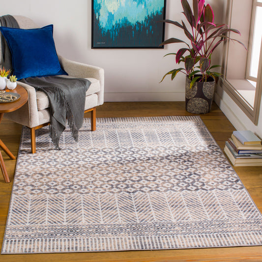 Cesar CEG-2333 5' x 7' Machine Woven Area Rug