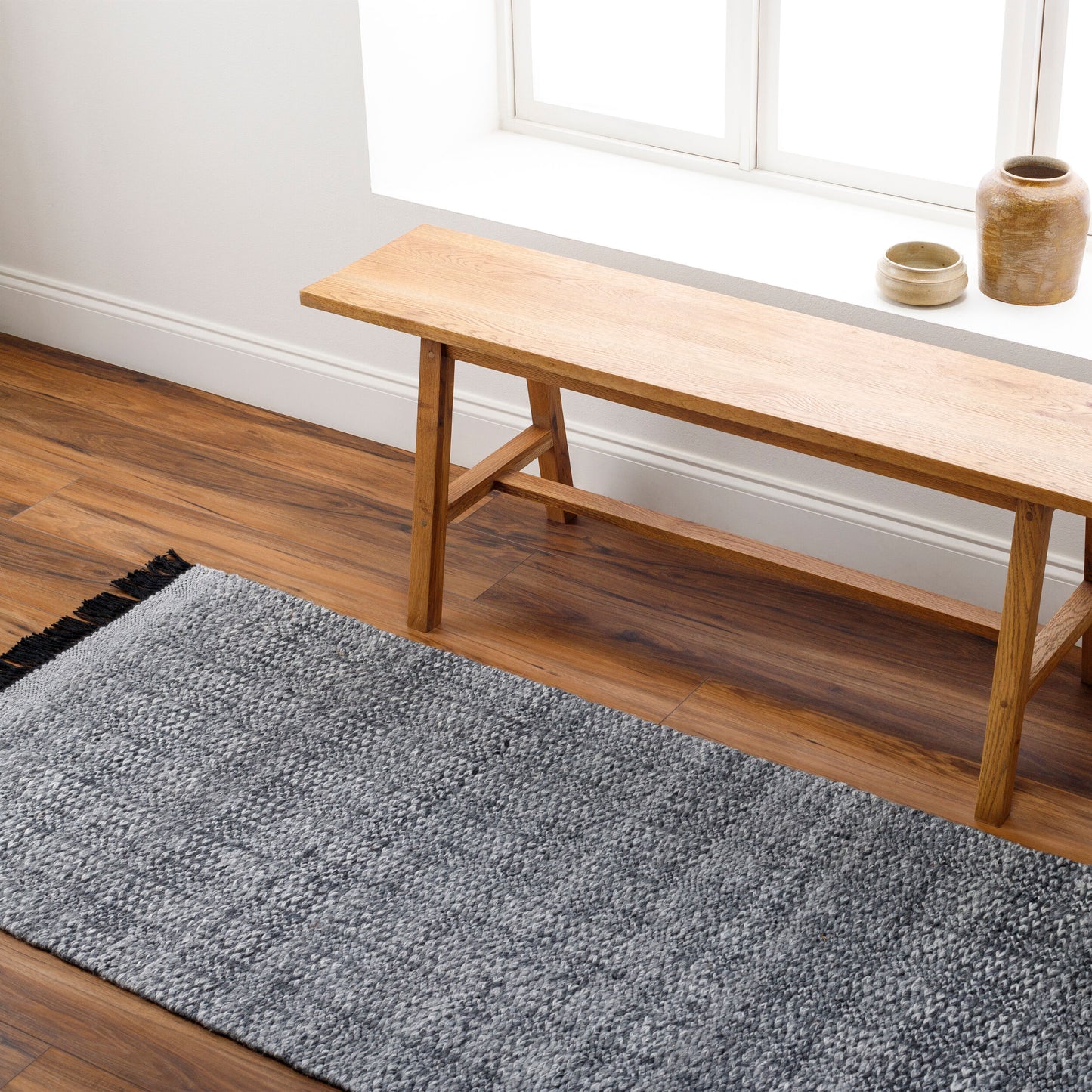 Clover CEV-2301 8ft Runner Handmade Recyled Runner Rug