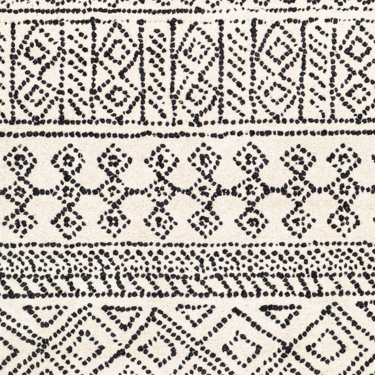 Alfombra de lana hecha a mano Corfu CFU-2302 de 2,7 x 3,6 m