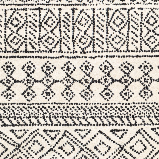 Alfombra de lana hecha a mano Corfu CFU-2302 de 2,7 x 3,6 m