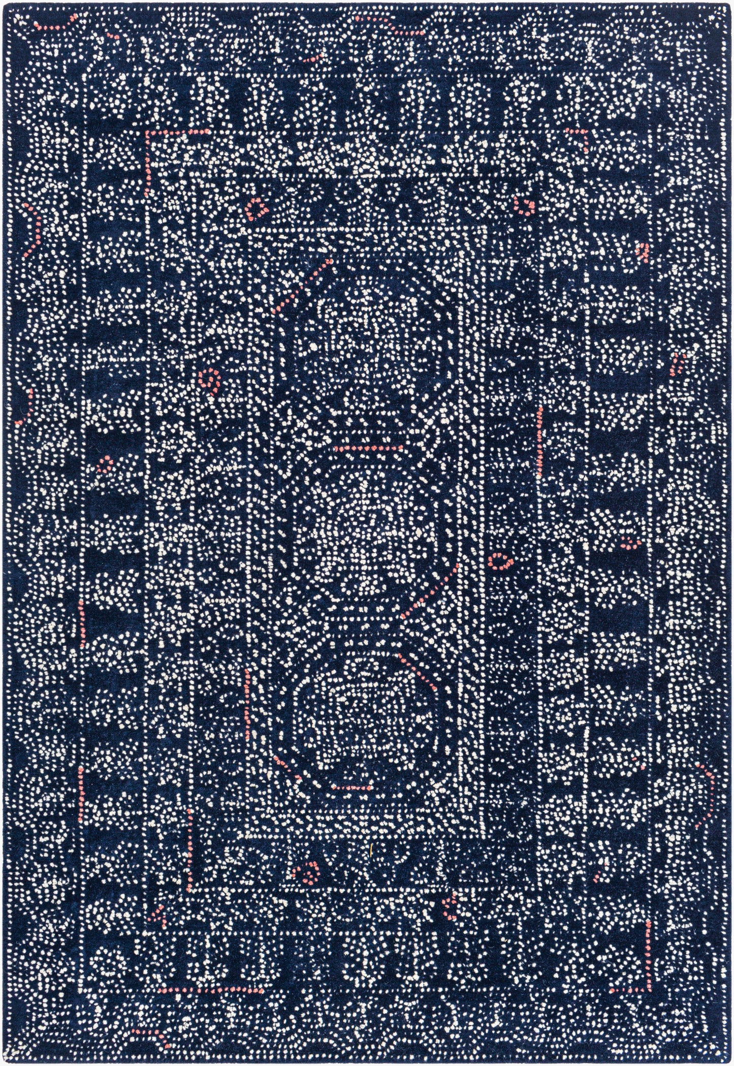 Alfombra decorativa de lana hecha a mano Corfu CFU-2304 de 2' x 3'