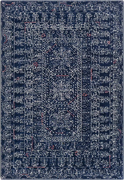 Alfombra decorativa de lana hecha a mano Corfu CFU-2304 de 2' x 3'