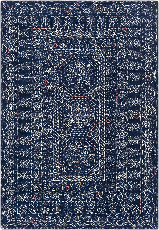 Alfombra decorativa de lana hecha a mano Corfu CFU-2304 de 2' x 3'