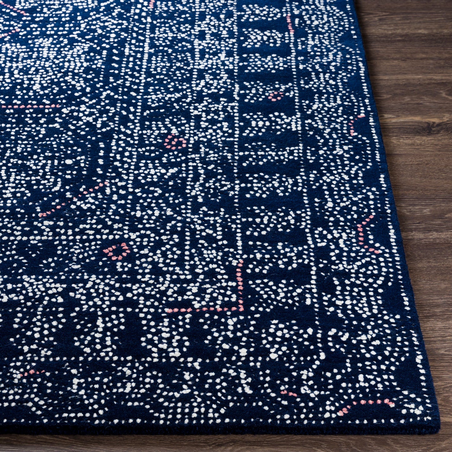 Alfombra decorativa de lana hecha a mano Corfu CFU-2304 de 2' x 3'