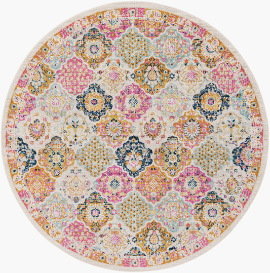Chester CHE-2322 5ft Round Machine Woven Area Rug