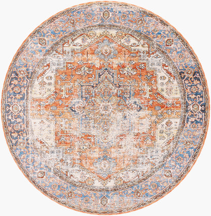 Chicago CHG-2301 8ft Round Machine Woven Area Rug