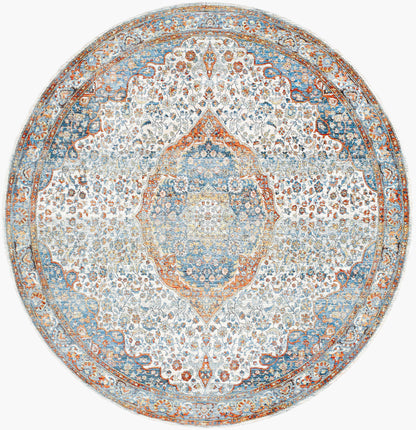 Chicago CHG-2306 6ft Round Machine Woven Area Rug
