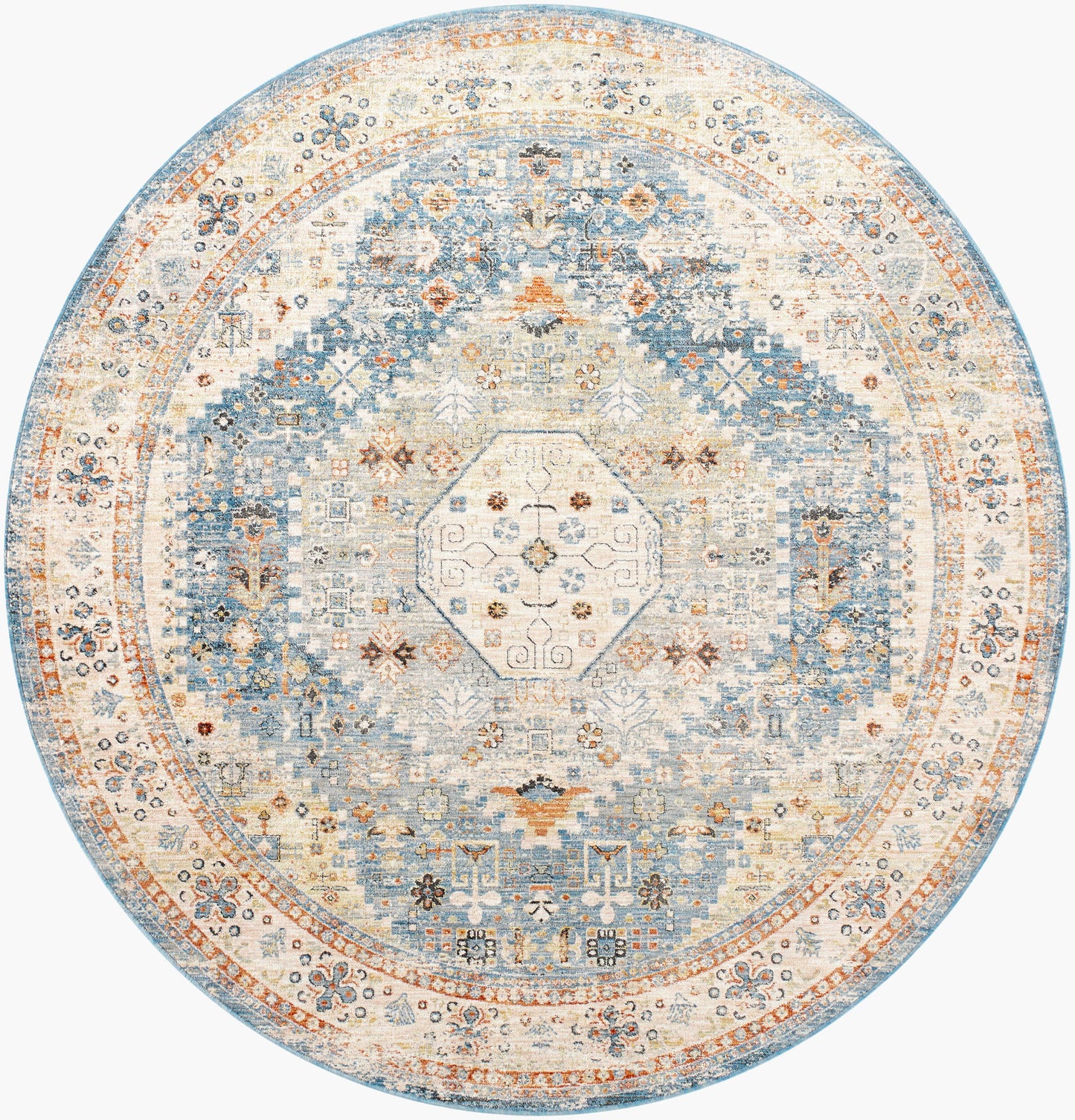 Chicago CHG-2309 8ft Round Machine Woven Area Rug