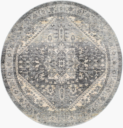 Chicago CHG-2316 6ft Round Machine Woven Area Rug