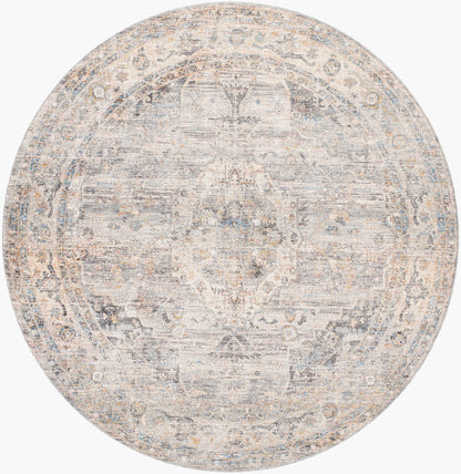 Chicago CHG-2317 8ft Round Machine Woven Area Rug