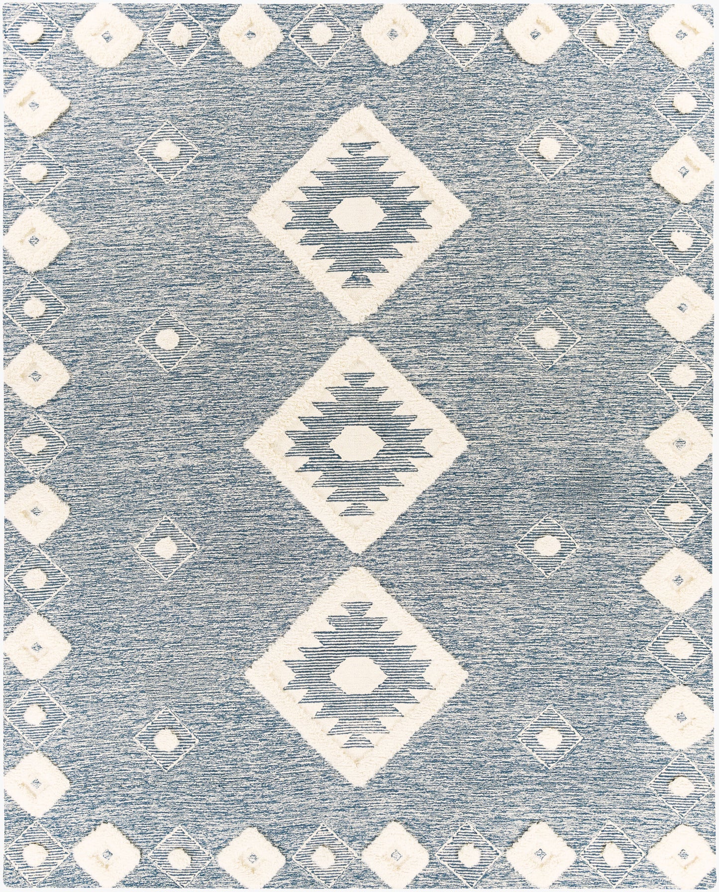 Alfombra Cherokee CHK-2301 de lana hecha a mano de 2,7 x 3,6 m