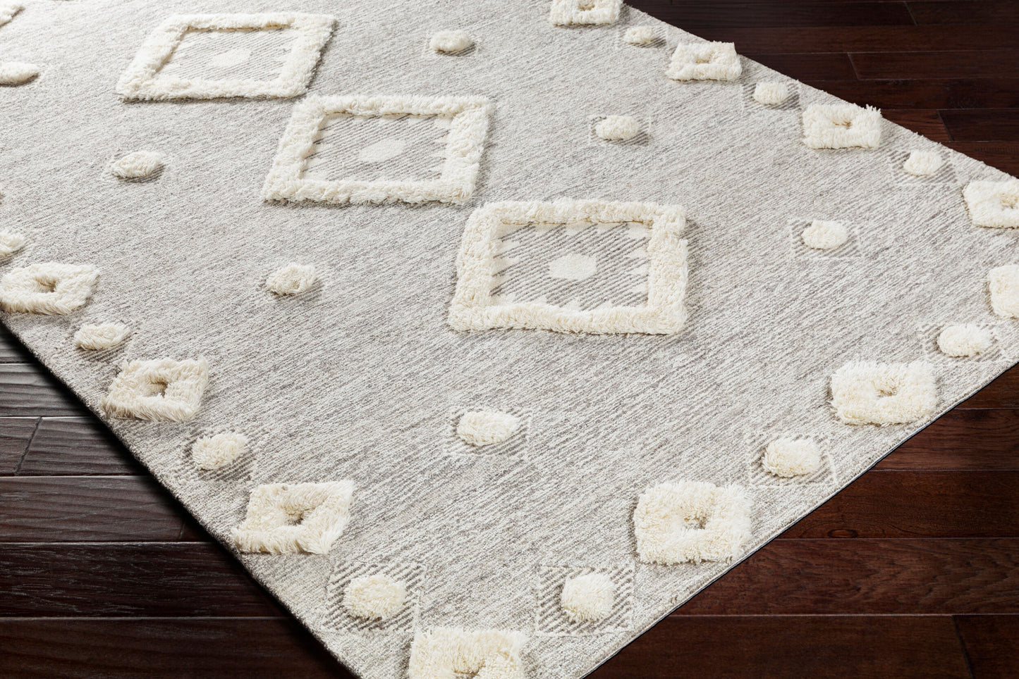 Alfombra Cherokee CHK-2302 de lana hecha a mano de 2,7 x 3,6 m