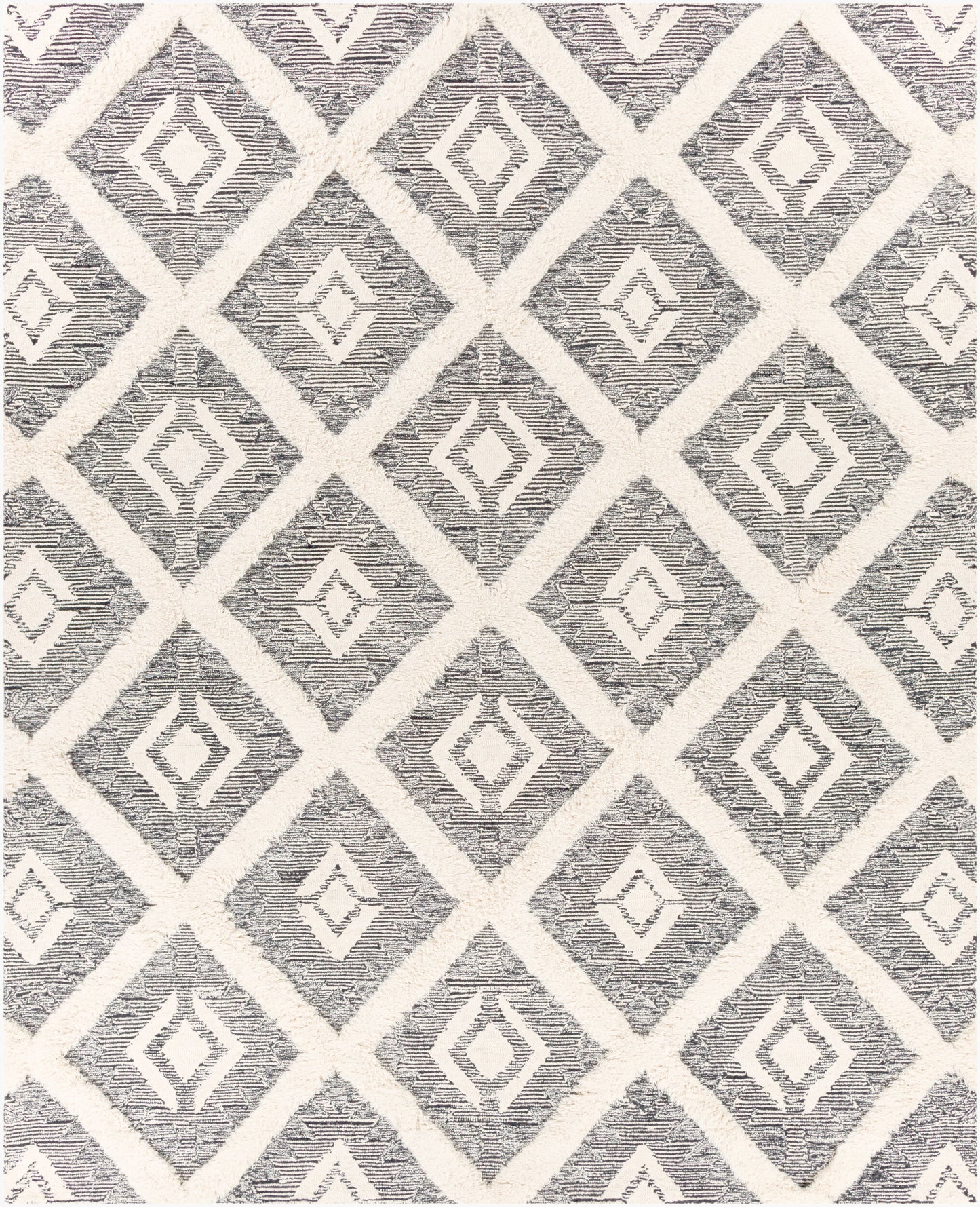 Alfombra Cherokee CHK-2303 de lana hecha a mano de 2,7 x 3,6 m