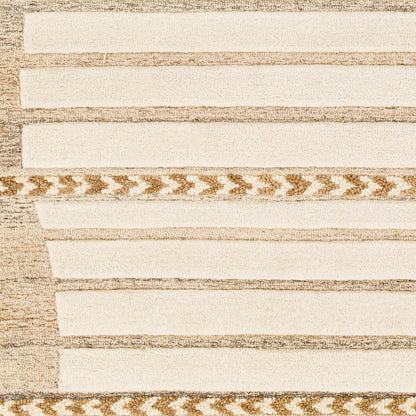 Alfombra decorativa de lana Cherokee CHK-2307 de 3' x 5' hecha a mano