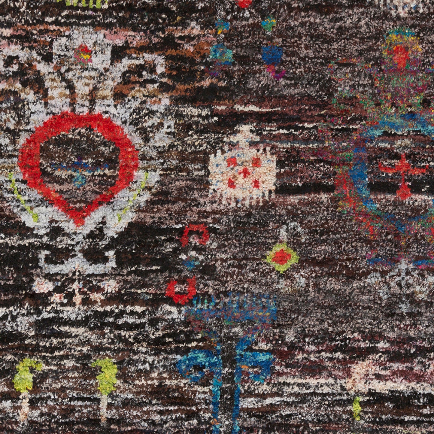 Alfombra reciclada hecha a mano Chocho CHO-9000 de 1,52 m x 2,44 m