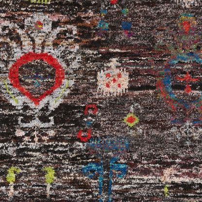 Alfombra reciclada hecha a mano Chocho CHO-9000 de 1,52 m x 2,44 m