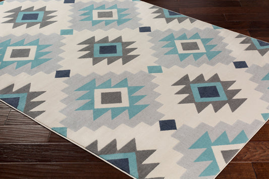 Alfombra decorativa tejida a máquina City CIT-2303 de 2' x 3'