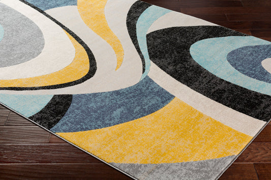 Alfombra decorativa tejida a máquina City CIT-2345 de 2' x 3'