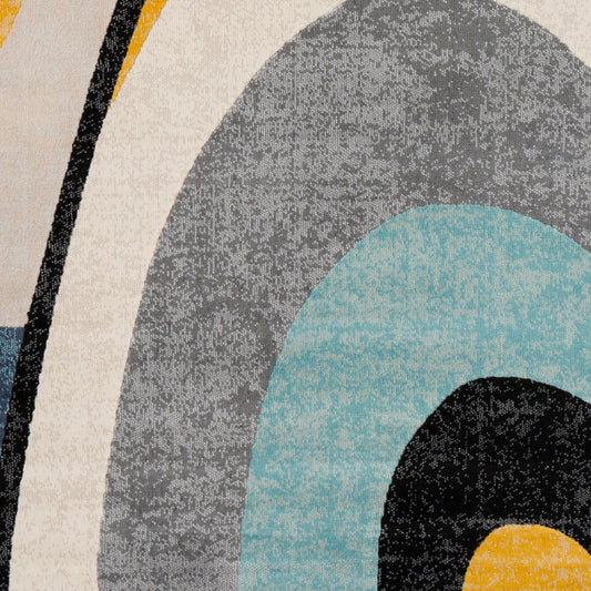 Alfombra decorativa tejida a máquina City CIT-2345 de 2' x 3'