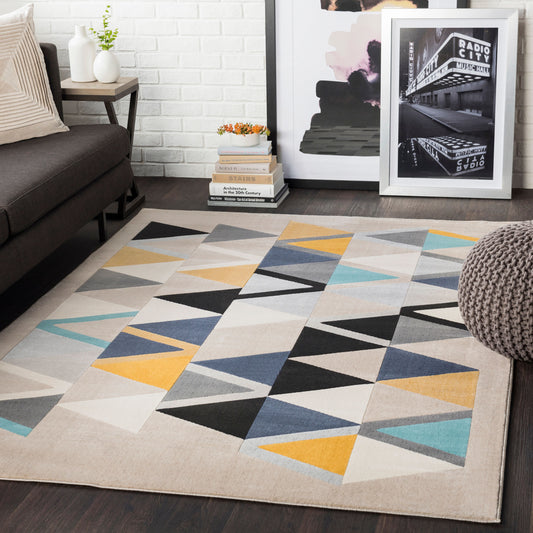 City CIT-2349 6' x 9' Machine Woven Area Rug