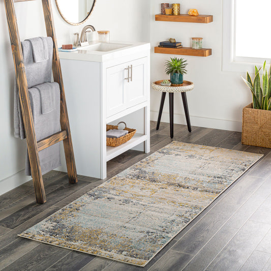 City CIT-2378 7ft Runner Machine Woven Runner Rug