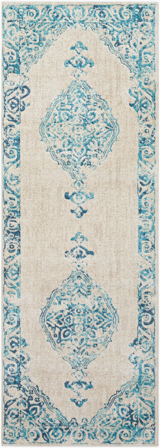 City CIT-2385 7ft Runner Machine Woven Runner Rug