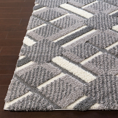 Alfombra decorativa tejida a máquina Cut &amp; Loop Shag CLG-2310 de 2' x 3'