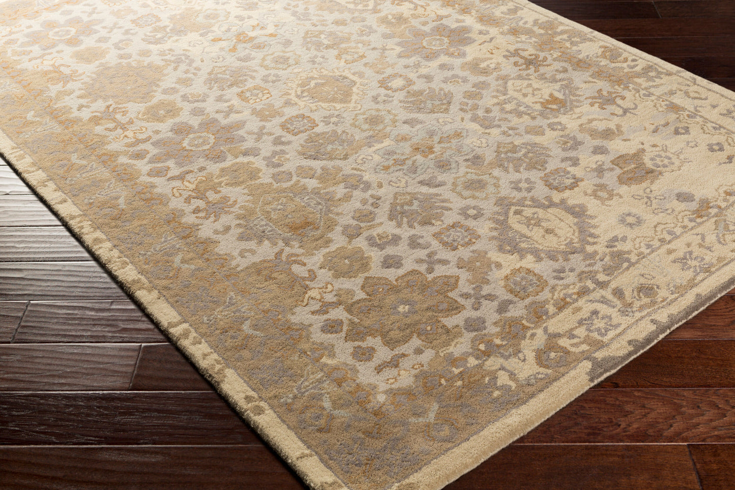 Alfombra de lana hecha a mano Castello CLL-1021 de 2,7 x 3,6 m