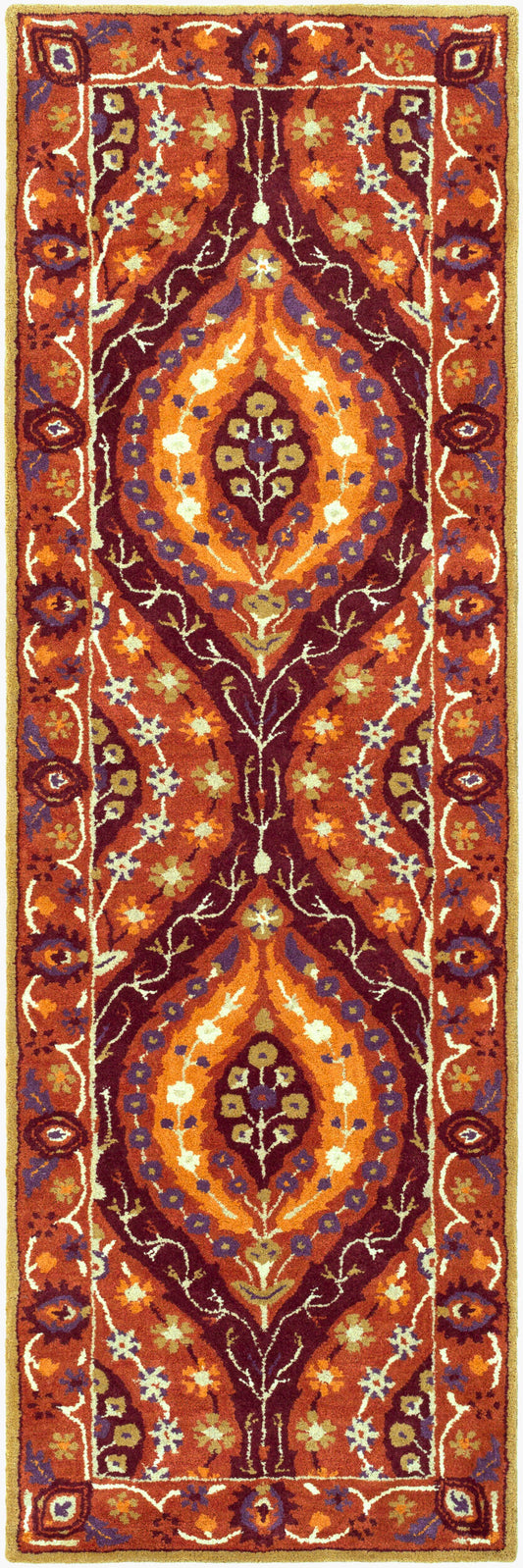 Castello CLL-1024 8ft Runner Handmade Wool Runner Rug