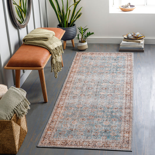 Colin CLN-2310 7ft Runner Machine Woven Washable Runner Rug