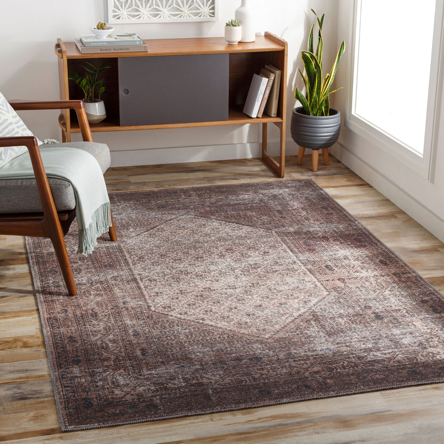 Colin CLN-2312 6' x 9' Machine Woven Washable Area Rug