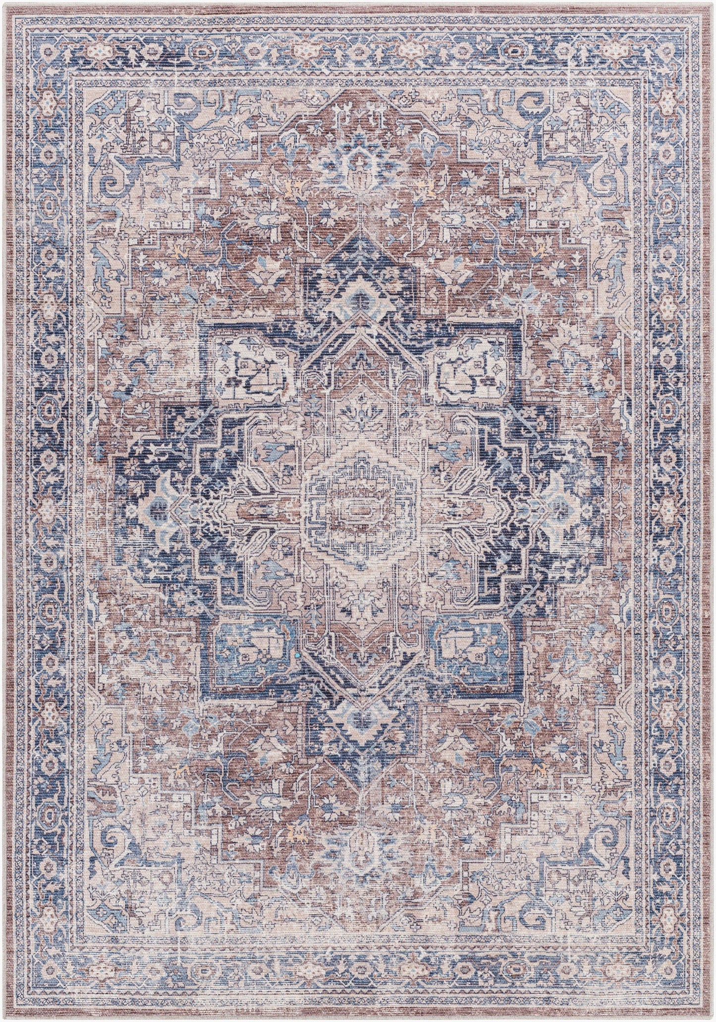 Colin CLN-2315 5' x 7' Machine Woven Washable Area Rug