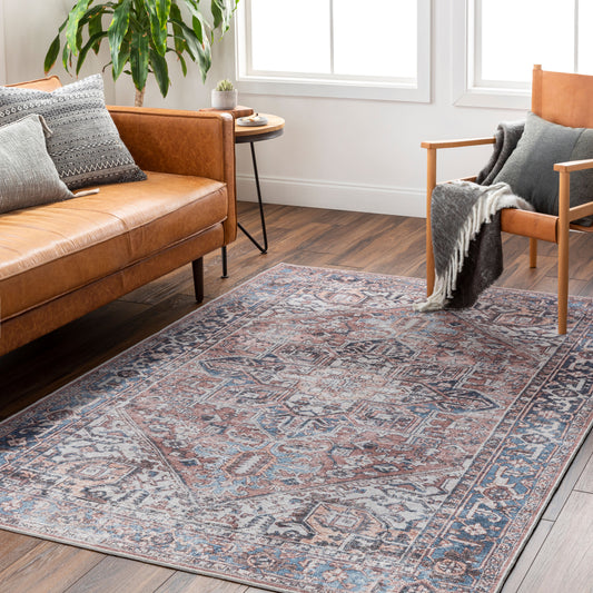 Colin CLN-2318 5' x 7' Machine Woven Washable Area Rug