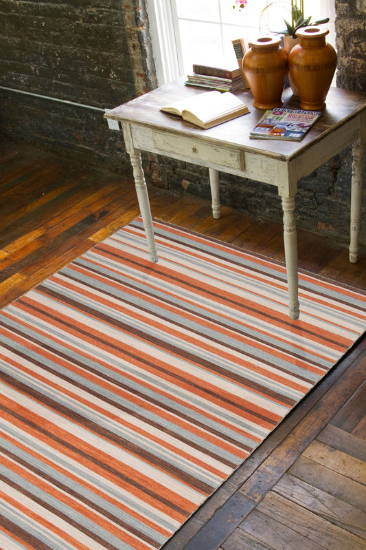 Alfombra decorativa de lana hecha a mano Calvin CLV-1006 de 2' x 3'