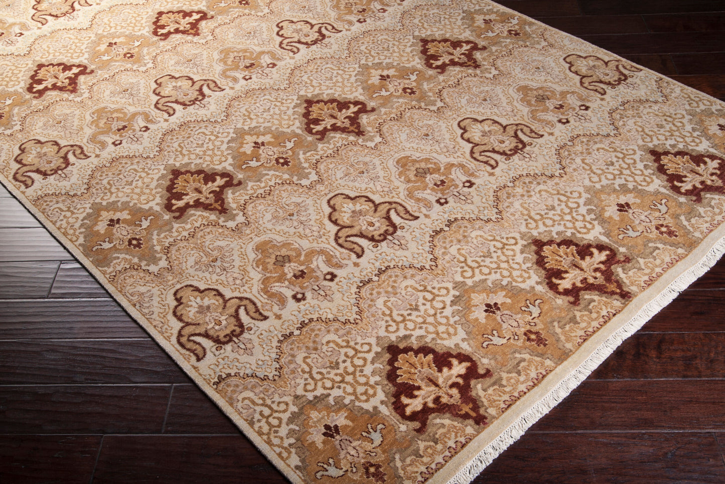 Cambridge CMB-8002 2' x 3' Handmade Wool Accent Rug