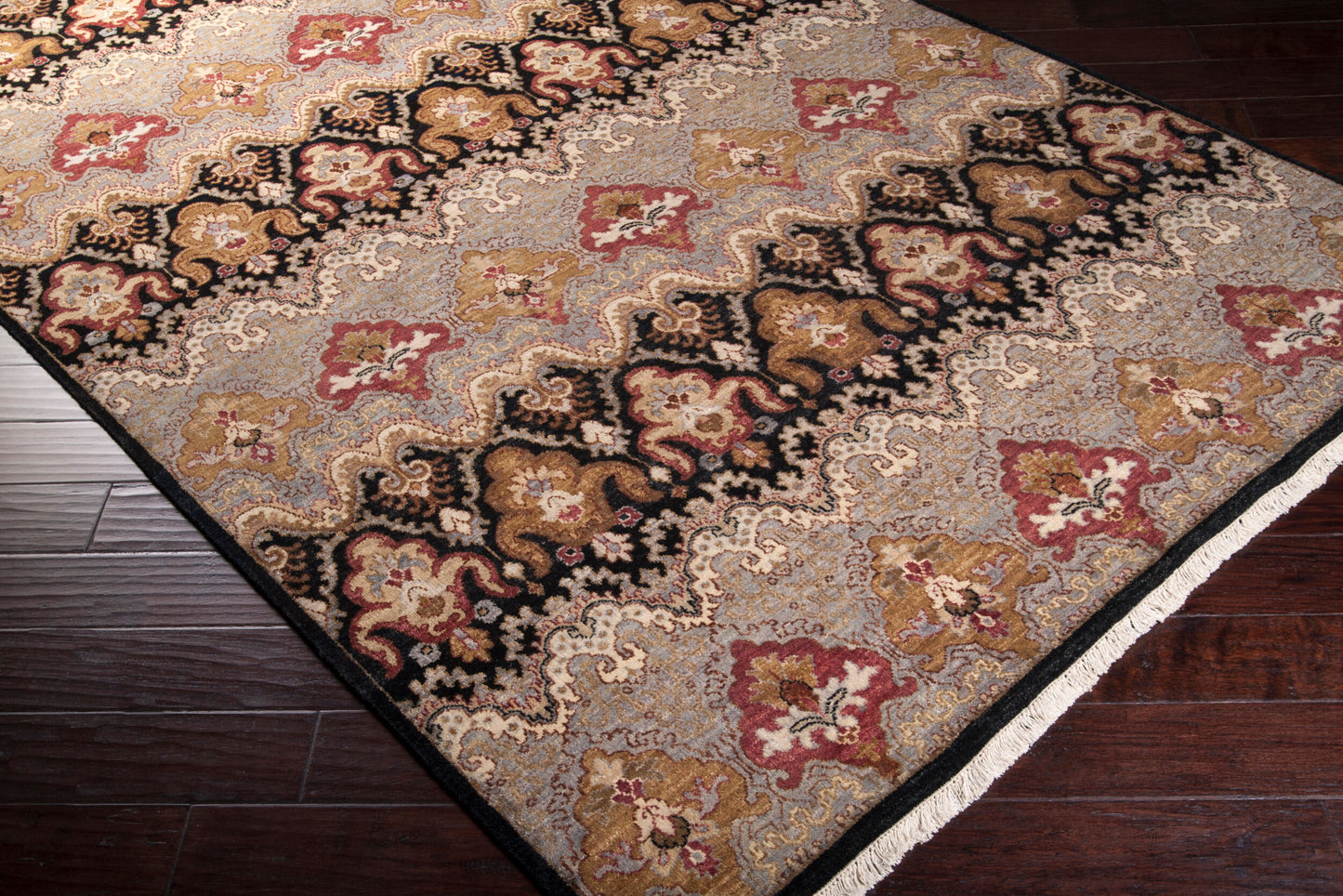 Cambridge CMB-8004 2' x 3' Handmade Wool Accent Rug