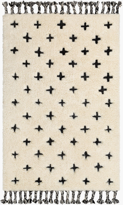 Alfombra decorativa de lana hecha a mano Camille CME-2300 de 2' x 3'