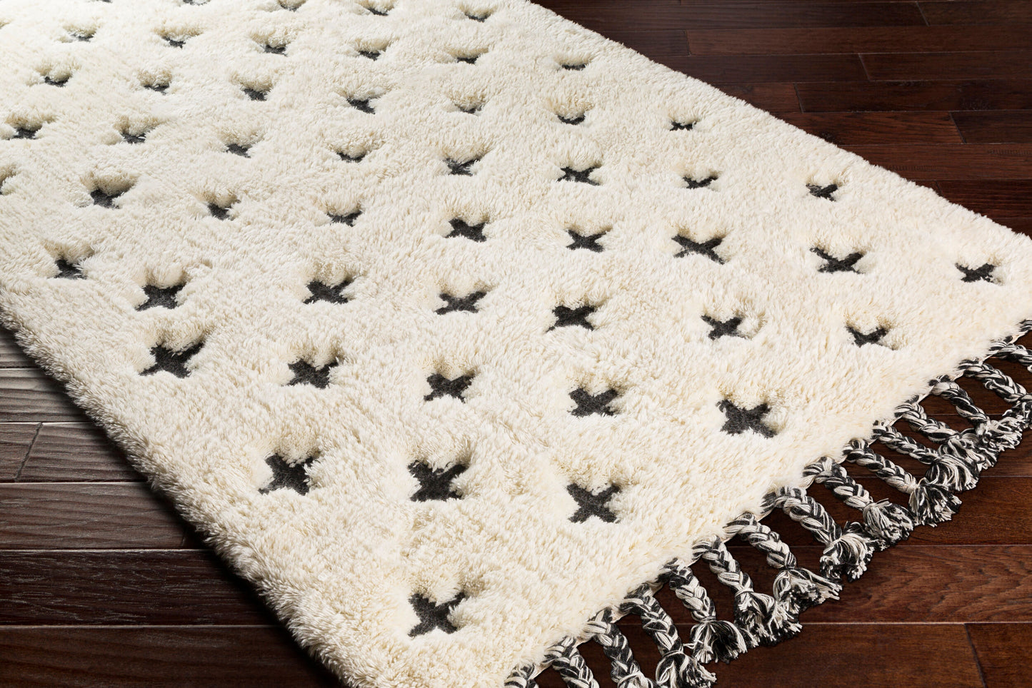Alfombra decorativa de lana hecha a mano Camille CME-2300 de 2' x 3'