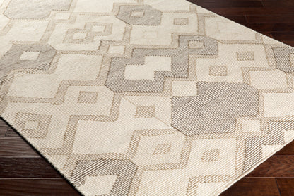 Alfombra de lana hecha a mano Camerún CMR-1002 de 2,44 m x 3,05 m