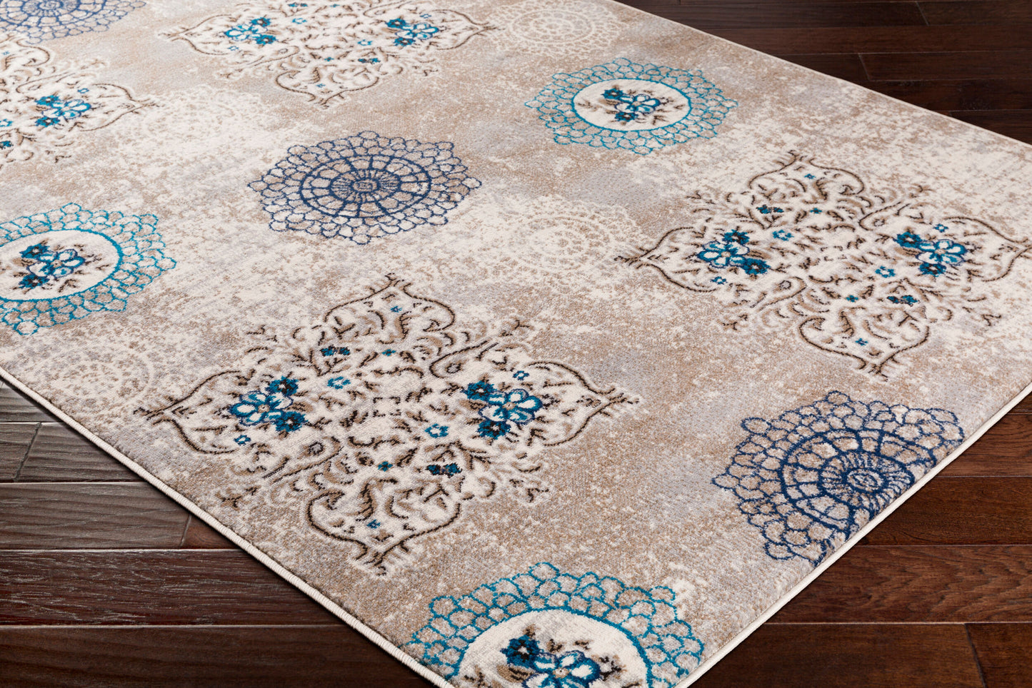 Alfombra decorativa tejida a máquina Clairmont CMT-2300 de 2' x 3'