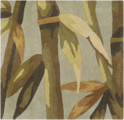 Alfombra decorativa de lana hecha a mano Canopy CNP-6001 de 2' x 3'