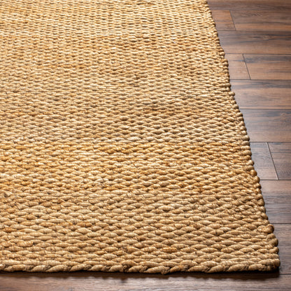 Alfombra decorativa de yute hecha a mano Coil Natural CNU-2300 de 70 x 115 cm