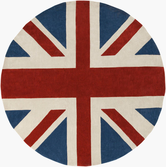 Alfombra redonda Cosmopolitan COS-9045 de 2,4 m, hecha a mano