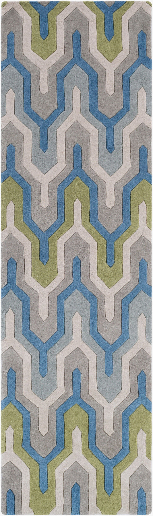 Cosmopolitan COS-9288 8ft Runner Handmade Runner Rug