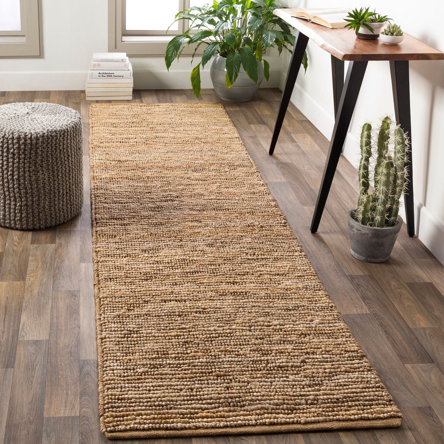 Continental COT-1931 10ft Runner Handmade Jute Runner Rug