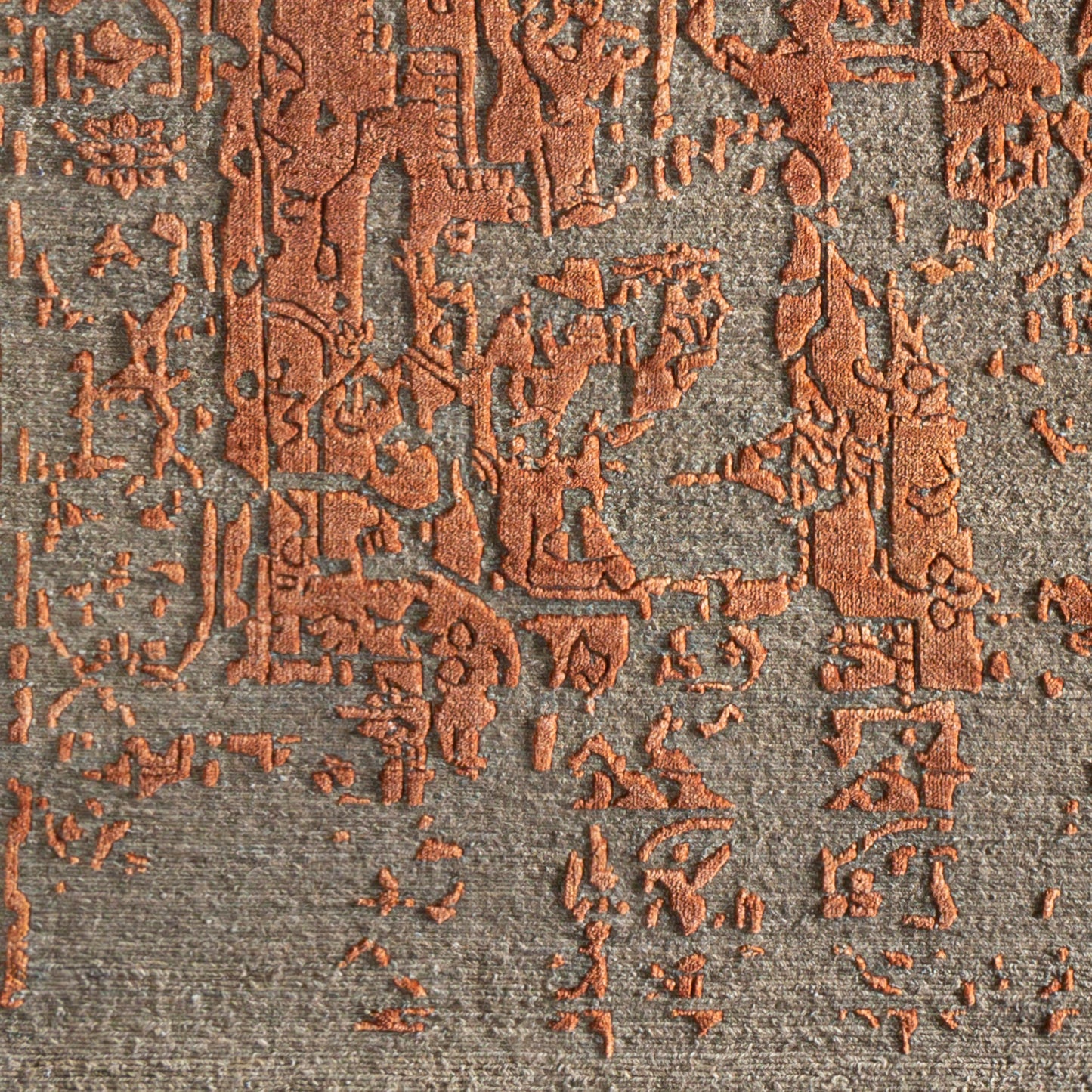 Alfombra decorativa de lana hecha a mano Courtney COU-1000 de 2' x 3'