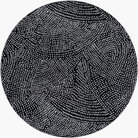 Alfombra redonda tejida a máquina Contempo CPO-3859 de 2,4 m