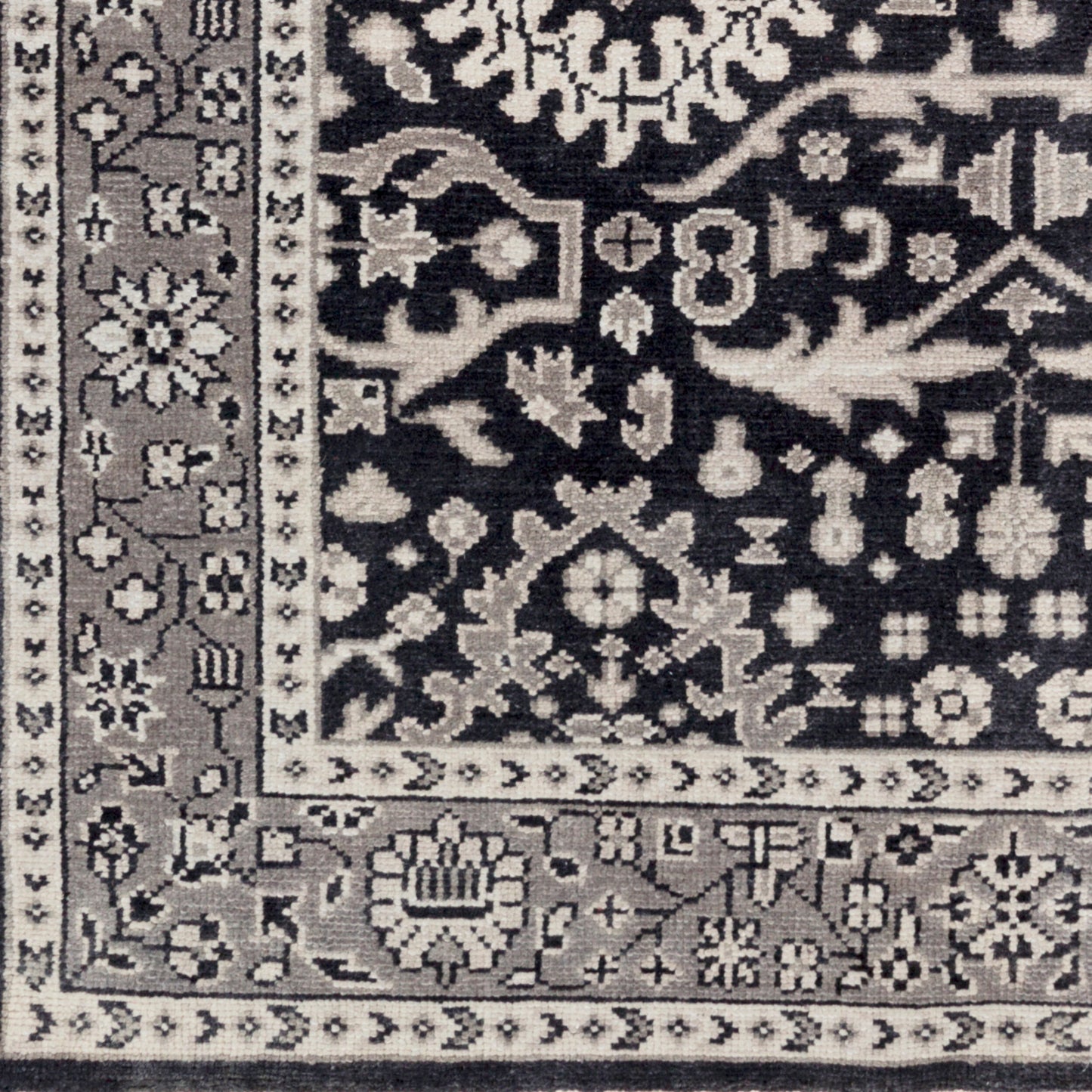 Alfombra de lana hecha a mano Cappadocia CPP-5003 de 1,52 m x 2,74 m