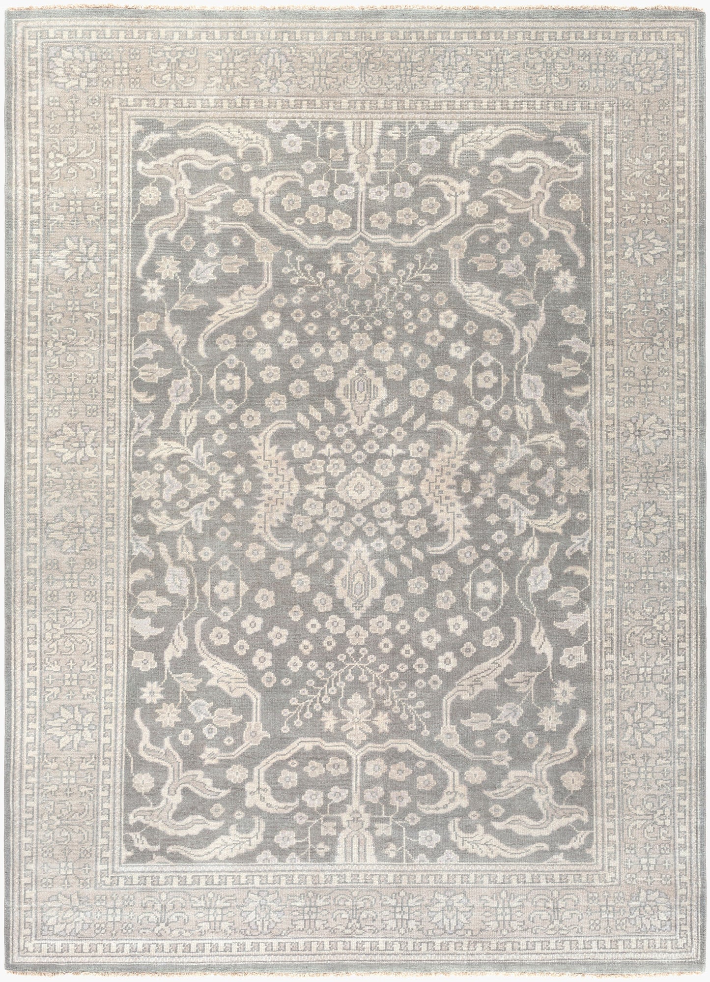 Alfombra de lana hecha a mano Cappadocia CPP-5007 de 2,44 m x 3,34 m
